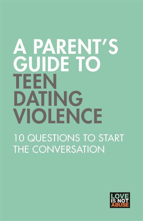 Parents guide to teenage dating
